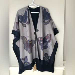 Butterfly poncho/shawl/cape